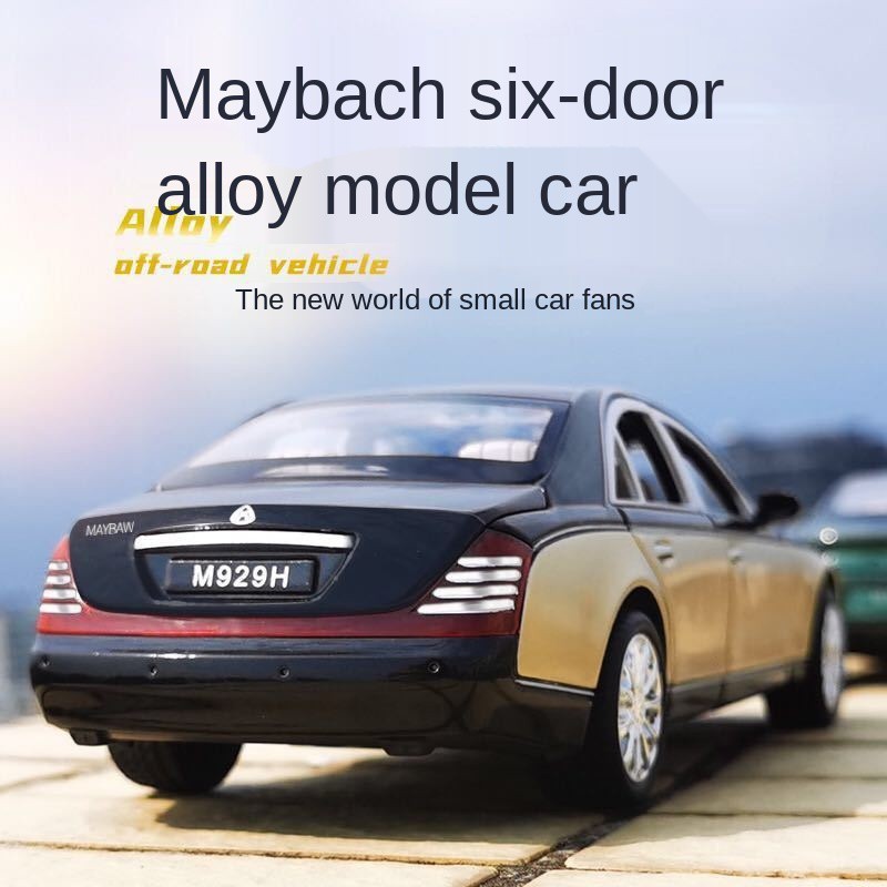 ของเล่นและของสะสม-เดิม1-24-mercedes-benz-maybach-รุ่นขยายรุ่นรถหกประตูจำลองรถโลหะผสมรถของเล่นเด็ก