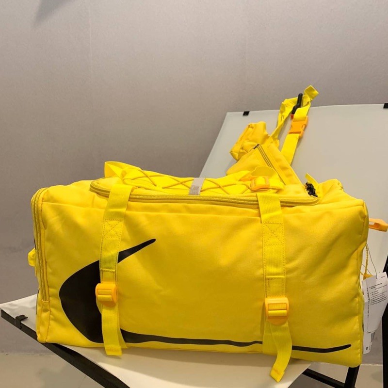 [新品未使用]NIKE Off White Duffle Bag イエロー OFF-WHITE x Nike Duffle/Waist Bag Combo Opti Yellow Men's - SS20 - US