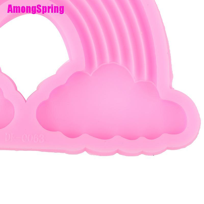 amongspring-แม่พิมพ์ซิลิโคน-ลายก้อนเมฆ-สีรุ้ง-สําหรับทําขนมปัง-เค้ก-diy