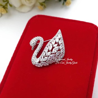 **จำนวนจำกัด เช็คของก่อนโอนเงินคะ** Diamond Brooch  เข็มกลัดหงษ์ งานเพชร CZ แท้ค่ะงานน่าร๊ากกก ดูดี  งานสวยมากกกกก