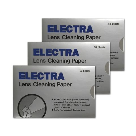 electra-cleaning-paper-กระดาษเช็คทำความสะอาดเลนส์และฟิลเตอร์-จำนวน-50-แผ่น
