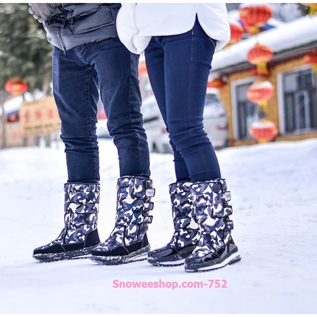 ภาพหน้าปกสินค้ารองเท้าสกีกันหนาวบุในกำมะหยี่ กันน้ำ กันลื่น ติดลบได้ถึง ลบ 40 องศา จากร้าน snoweeshop บน Shopee