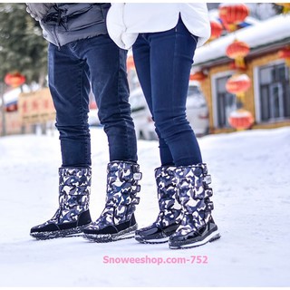 ภาพขนาดย่อของภาพหน้าปกสินค้ารองเท้าสกีกันหนาวบุในกำมะหยี่ กันน้ำ กันลื่น ติดลบได้ถึง ลบ 40 องศา จากร้าน snoweeshop บน Shopee