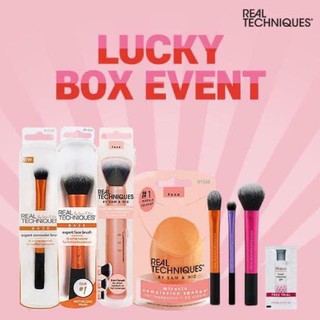 พร้อมส่ง แปรง real techniques set เป็นกล่อง lucky box จาก เกาหลีค่ะ