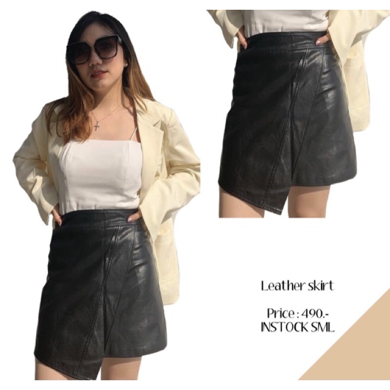 saystylist-4428-leather-skirt