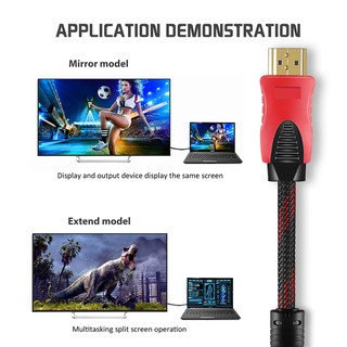 ภาพขนาดย่อของภาพหน้าปกสินค้าสายHDMI (B0008/B0009)TV HDMI 1.5 เมตร สายต่อHDMI 1.5M สายถักรุ่น HDMI 1.5M CABLE 3D FULL HD 1080P จากร้าน chenchen.41600 บน Shopee