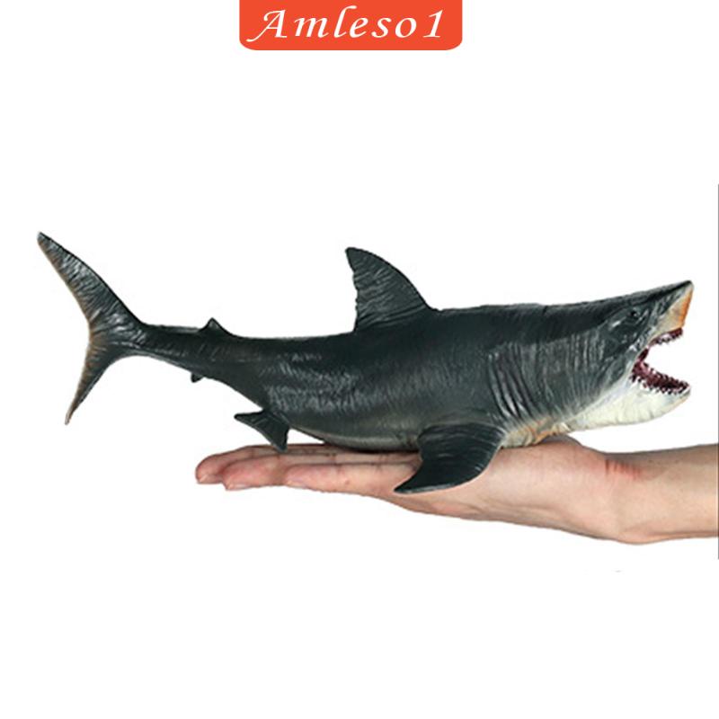 โมเดลฟิกเกอร์-รูปฉลาม-megalodon-เพ้นท์มือ-เหมาะกับของขวัญสะสม-ของเล่นสําหรับเด็กผู้ชาย-และเด็กผู้หญิง