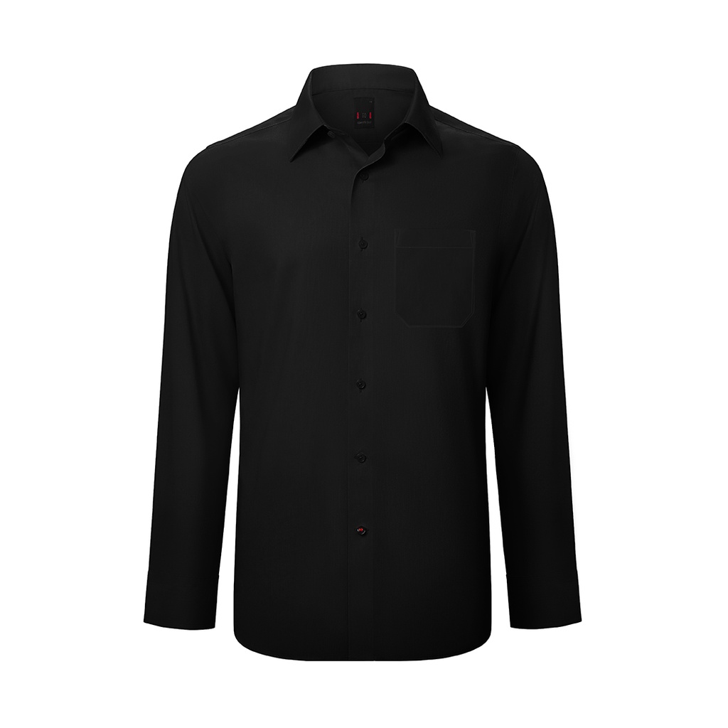 ภาพสินค้าGQWhite เสื้อเชิ้ตสะท้อนน้ำแขนยาว รุ่นมีกระเป๋า สีดำ จากร้าน gqsize บน Shopee ภาพที่ 1