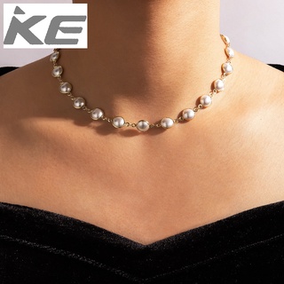 South Korea Dongdaemun Pearl Clavicle Chain Port Temperament Necklace Simple Necklace for girl