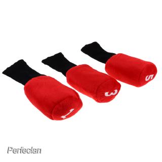 ภาพหน้าปกสินค้า[PERFECLAN] 3pcs Soft Golf Club Wood Head Cover Long Neck Cover with Big Number Tags ซึ่งคุณอาจชอบสินค้านี้