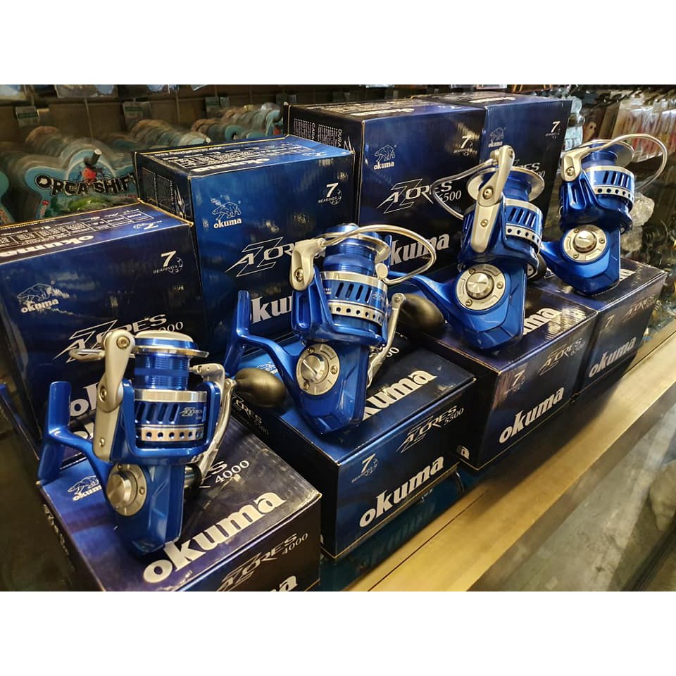 รอก-okuma-azores-blue-4000-5500-6500-8000-รอกทะเล-อัดสวาย-อัดบึก-ขายดีทุกเบอร์