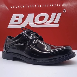 [หนังแก้ว หัวกลม มน กว้าง เท้าอูม หนา เท้าบาน แบ] BAOJI บาโอจิ รองเท้าหนังผู้ชาย รองเท้าคัทชูผู้ชาย BJ8001