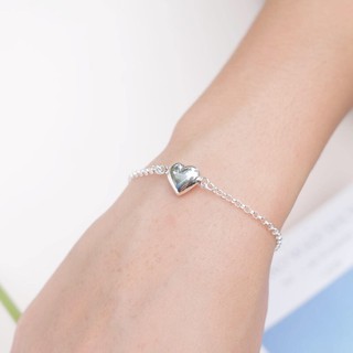 cchershop: silver925 กำไลข้อมือรูปหัวใจ❤️ สร้อยข้อมือเงินแท้ เงินแท้92.5% สร้อยข้อมือ กำไลโซ่ ของขวัญ