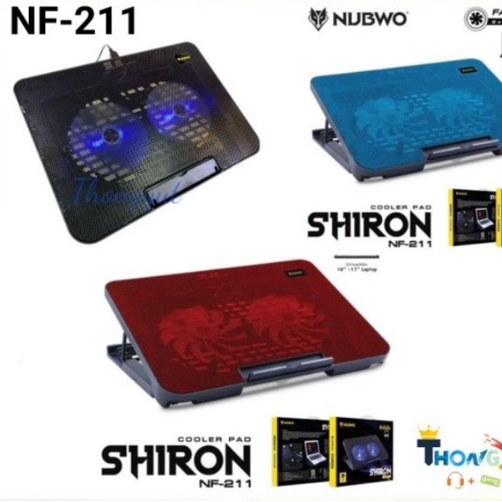 ภาพหน้าปกสินค้าNUBWO พัดลมระบายความร้อนโน๊ตบุ๊ค Notebook Cooler รุ่น NF-211/Primaxx N106/NF-130 มีสีดำ,สีฟ้า,สีแดง จากร้าน thongyut บน Shopee