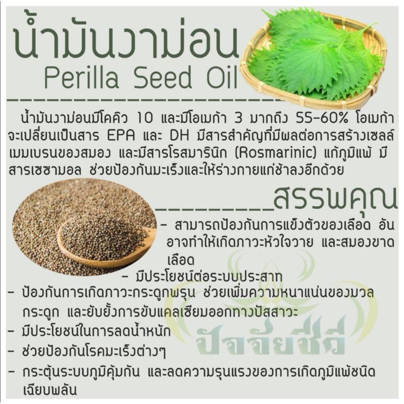 น้ำมันงาม่อน-perilla-seed-oil-450มก-1ซอฟเจล-100-ซอฟเจล-sesa-ปัจจัยชีวี