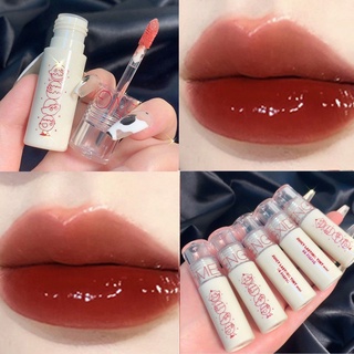 MENGXIDUO Water Light Glass Mirror Lip Glaze ลิปสติก