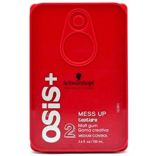 Schwarzkopf OSIS+ Mess up matt paste - Medium control 100ml  แว็กซ์จัดแต่งทรงผมชายเนื้อแมท