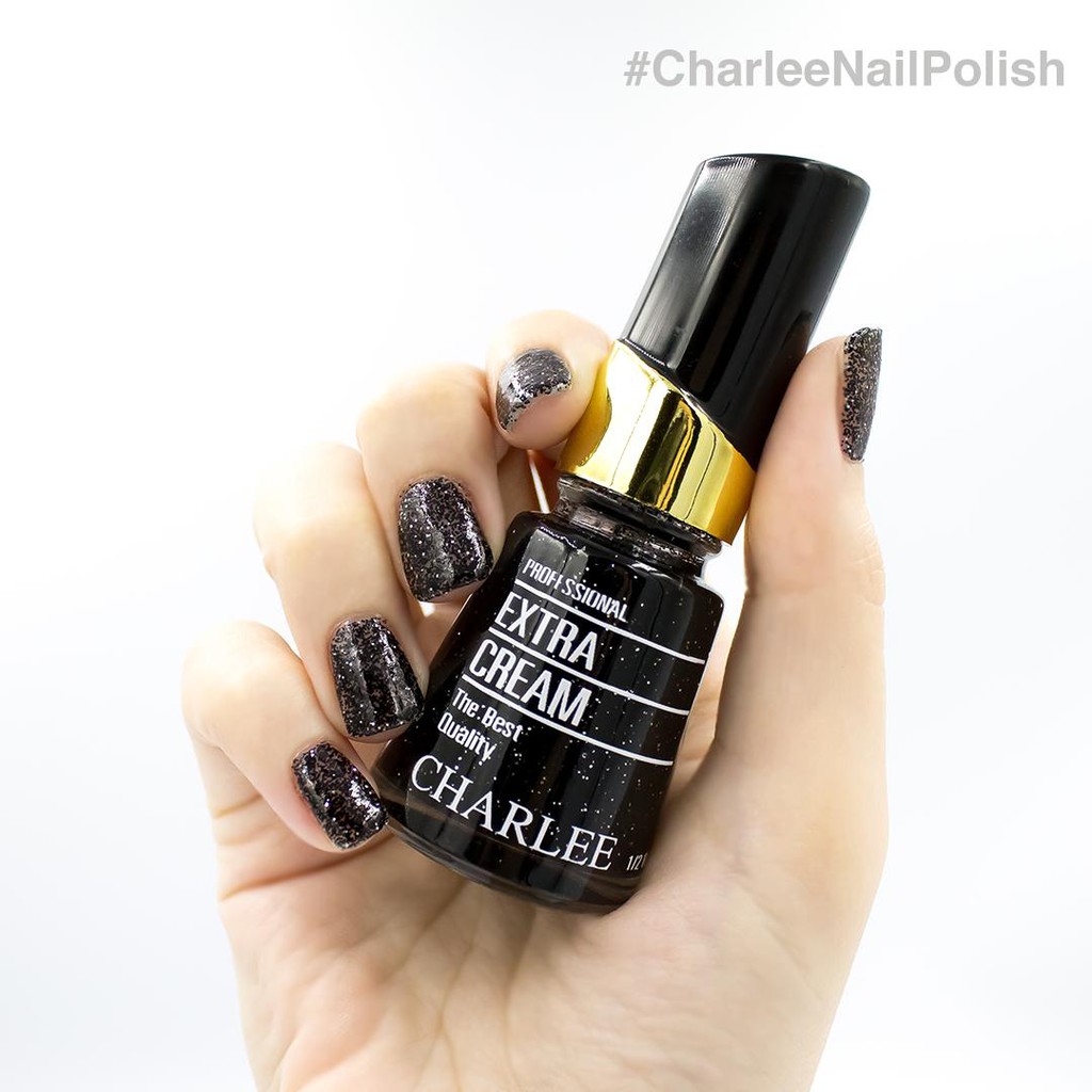 charlee-nail-polish-ยาทาเล็บชาลี-15-ml-สีกากเพชร-เบอร์-99
