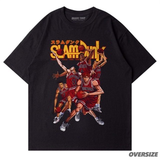 Neverdry | OVERSIZE | T-shirt | Anime Vintage | Slam dunk Vol 2 | Basic Black