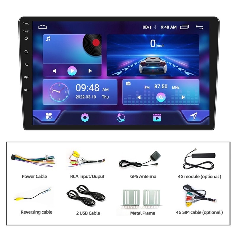 จอแอนดรอย-จอ-d-max-7-9-10นิ้ว-2din-gps-wifi-bluetooth-แท้-android-12-ram2-16-รุ่นใหม่ล่าสุด