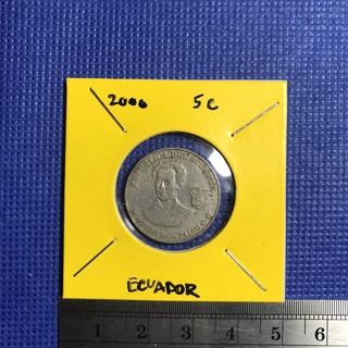 No.14604 ปี2000 ECUADOR 5 CENTAVOS เหรียญสะสม เหรียญต่างประเทศ เหรียญเก่า หายาก ราคาถูก