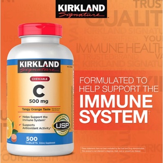 🔥🔥Kirkland C 500 mg ชนิดอม จำนวน 500 เม็ด 🔥🔥Exp02/2026