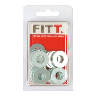 สกรู, น๊อตและแหวน แหวนอีแปะอะลูมิเนียม FITT 10 MM 30 ตัว อุปกรณ์ยึดติด เครื่องมือช่างและฮาร์ดแวร์ FLAT WASHER FITT 10MM