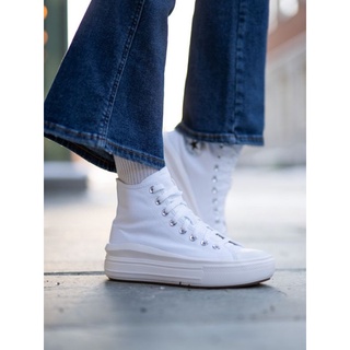 รองเท้าผ้าใบหุ้มข้อ เสริมส้น  ส้นหนา Converes Chuck Taylor All Star Move Platform