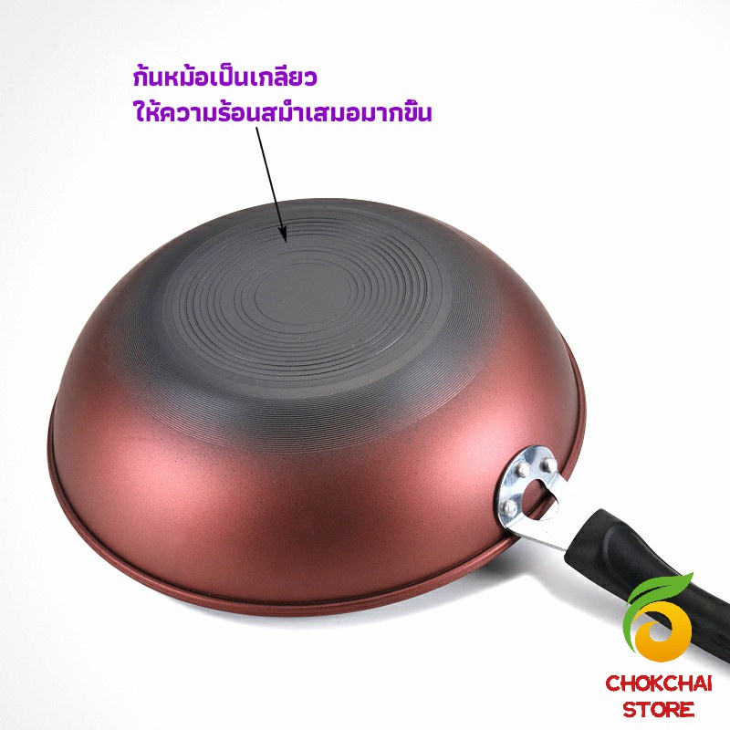 chokchaistore-กระทะเคลือบผงเพชร-เส้นผ่านศูนย์กลาง-32cm-non-stick-pan