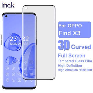 Imak Oppo Find X3 Pro Tempered Glass Oppo FindX3 3D Curved Full Cover Screen Protector Film