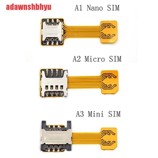 [adawnshbhyu] อะแดปเตอร์แปลงซิมการ์ด ไมโครนาโน ไฮบริด ช่องเสียบ SD