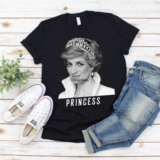 เสื้อยืดโอเวอร์ไซส์ใหม่ เสื้อยืดผ้าฝ้าย 100% พิมพ์ลายเจ้าหญิง Diana Iconic Diana Illustration Love Princess Diana Dahcob