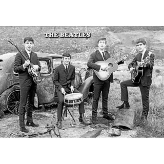 โปสเตอร์ รูปถ่าย วง ดนตรี 4เต่าทอง The Beatles (1960-70) POSTER 24"x35" Inch British Pop Rock MUSIC Photo Vintage V2