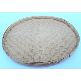 กระด้งไม้ไผ่ Basket bamboo ขนาดเส้นผ่าฯ 30 ซม.​ ทำด้วยไม้ไผ่ งานฝีมือ จากภูมิปัญญาชาวบ้าน สำหรับตากอาหาร หรือตกแต่งบ้าน