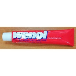 ครีมขัดโลหะ Wenol 50กรัม100กรัม,Metal polishing cream Wenol 50g.100g. (1หลอด)