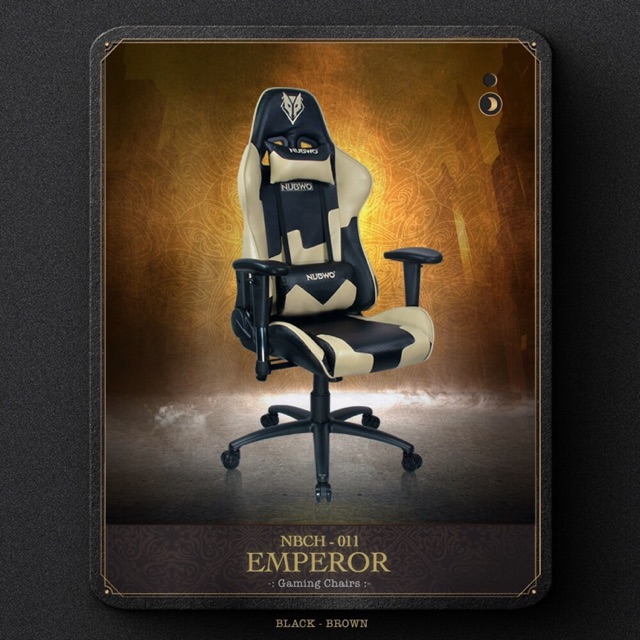 พร้อมส่ง-gaming-chair-nubwo-nbch-011-emperor-สีน้ำตาล-ดำ-เก้าอี้เกมมิ่ง-เก้าอี้เล่นเกมส์-น้ำตาล-ดำ