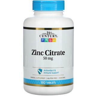 ภาพขนาดย่อของภาพหน้าปกสินค้า(พร้อมส่ง) 21st Century, Zinc 50 mg 60 Tabs.สังกะสี ลดสิว ควบคุมความมัน เสริมภูมิคุ้มกัน จากร้าน sumherb บน Shopee ภาพที่ 2