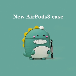 ใหม่ compatible AirPods 3 กรณีไดโนเสาร์สีเขียวสำหรับ compatible AirPods (3rd) กรณี 2021 ใหม่ compatible AirPods3 หูฟังป้องกันกรณี 3rd กรณี compatible AirPodsPro กรณี compatible AirPods2gen กรณี