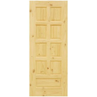 Interior door D2D ECO PINE-002 80X200CM NT NZ PINE-WD DOOR Door frame Door window ประตูภายใน ประตูไม้สนNZ D2D ECO PINE-0