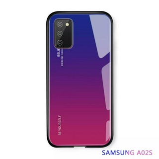 ส่งจากกรุงเทพ Fashion Case Samsung Galaxy A02S เคสซัมซุง เคสกระจกสองสี เคสเงาไล่สี ขอบนิ่ม TPU CASE