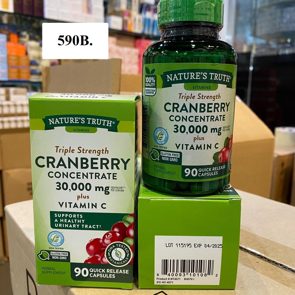 natures-truth-triple-strength-cranberry-concentrate-plus-vitamin-c-90-quick-release-capsules-แครนเบอรี่-วิตามินซี