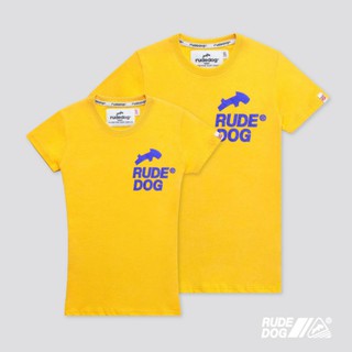 Rudedog เสื้อยืด รุ่น 2 lines สีเหลือง (ราคาต่อตัว)