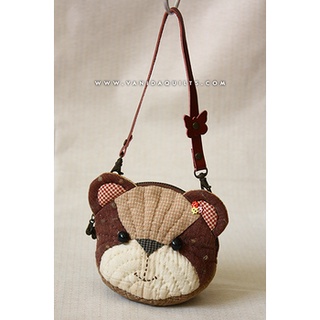 ชุดคิท DIY ทำกระเป๋าสตางค์ ลูกหมีน้อย - Kit Set งานควิลท์ งานผ้า งานฝีมือ (รหัส K 020)