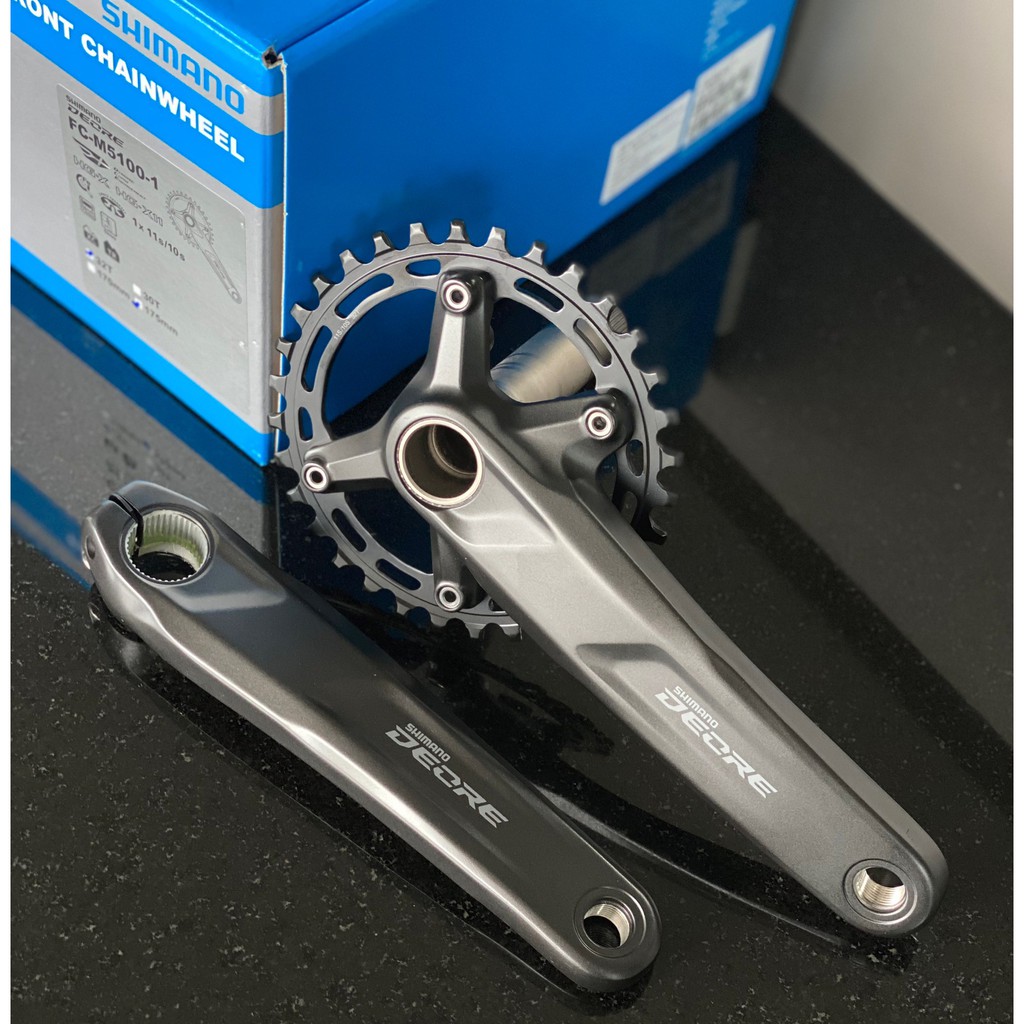 Shimano Deore FC-M5100-1 Guarnitura 1x10/11 Velocità - Nero - Foto 4