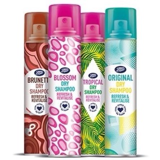 Boots Dry Shampoo 200ml บู๊ทส์ ดราย แชมพู 200 มล. (แพคเกตใหม่)