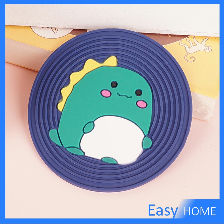 ที่รองแก้ว-pvc-ลายการ์ตูน-ล้างได้-ทนความร้อน-วัสดุกันลื่น-cartoon-pvc-coaster