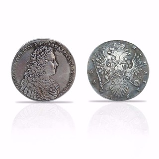 ภาพหน้าปกสินค้า\'โค้ด GIFT30 ลด 30%‘    เหรียญเงินโบราณสไตล์โบราณ 1737 ที่เกี่ยวข้อง