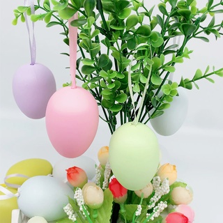 🅑🅔 ไข่กระต่าย สีสันสดใส สําหรับแขวนตกแต่งบ้าน 12 ชิ้น