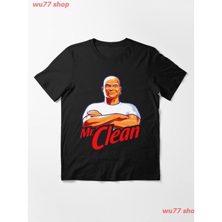 New Mr. Clean Essential T-Shirt เสื้อยืด ดพิมพ์ลาย เสื้อยืดผ้าฝ้าย คอกลม cotton แฟชั่น discount Unisex