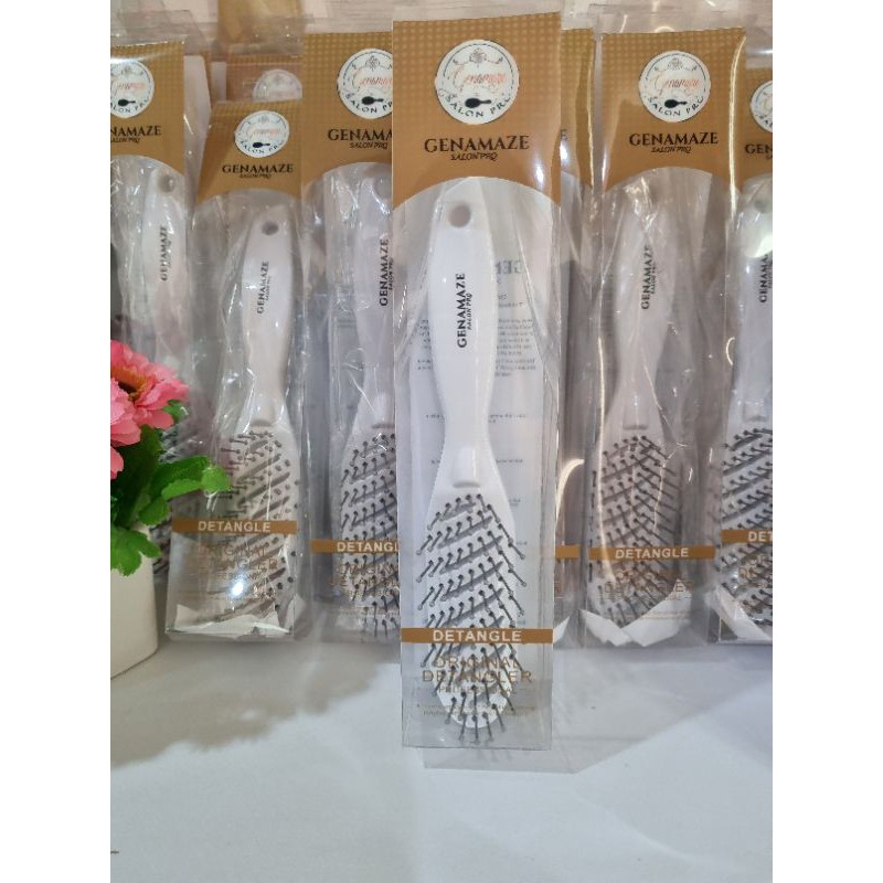 genamaze-vent-brush-s-หวีไนล่อนปลายตุ่ม-ไม่จิกหนังศรีษะ-หน้าเล็ก-ดีไซด์จับถนัดมือ-เหมาะสำหรับ-หวีผมให้ไม่พันกั